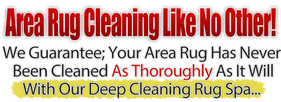 at our rug cleaning spa, your rugs will be thoroughly cleaned and refreshed.